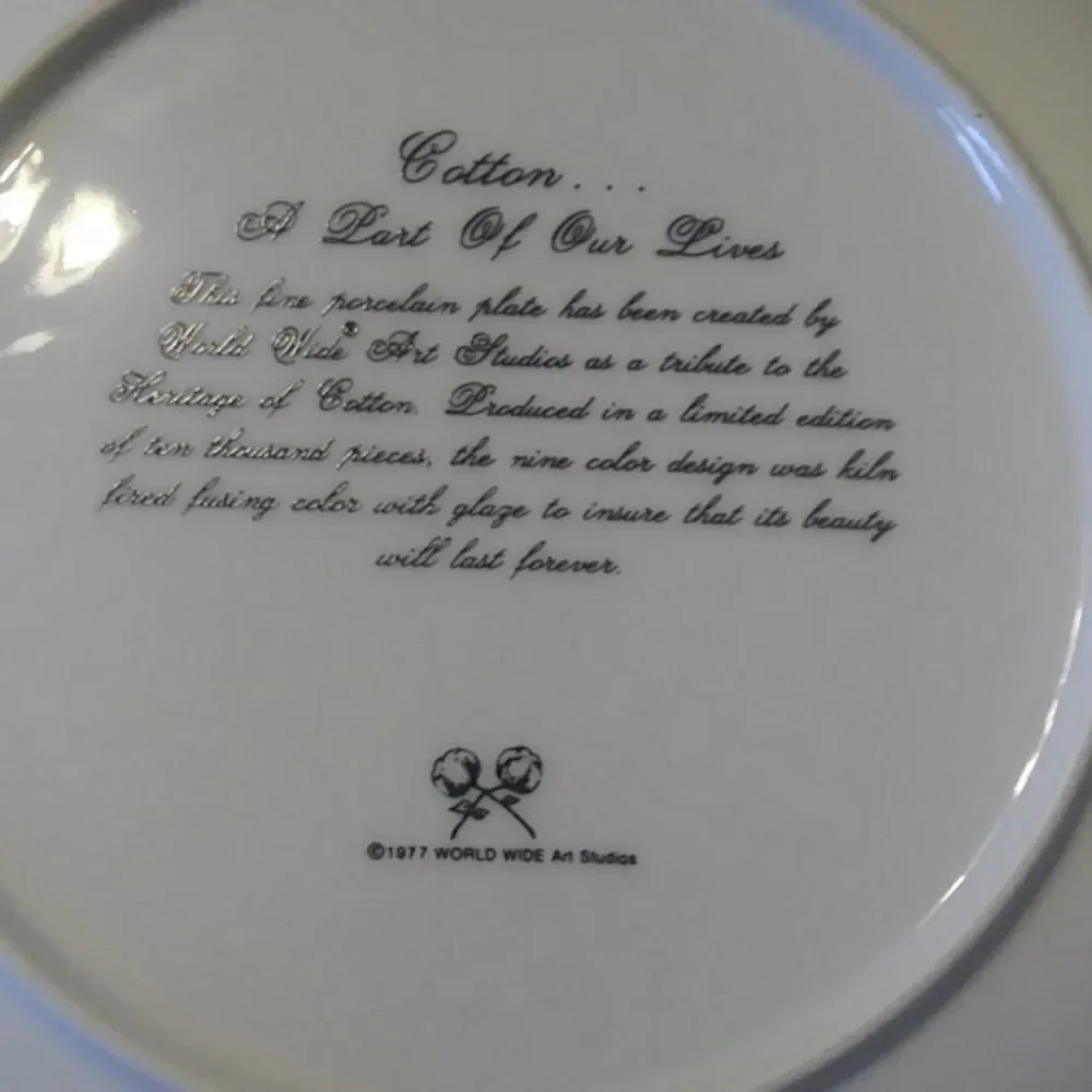 Vintage Plate 1977